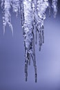 Icicle sparkling frozen water ice cold Royalty Free Stock Photo