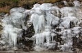 Icicle wall Royalty Free Stock Photo