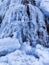 Icicle wall austria Royalty Free Stock Photo