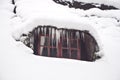 Icicle at the Windows Royalty Free Stock Photo