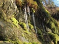 Icicles on the bluff in Shawnee National Forest Royalty Free Stock Photo