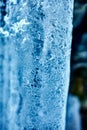 Icicles from a frozen waterfall Royalty Free Stock Photo