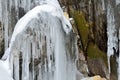 Icicles in the grotto at Cape Sagan-Zaba, lake Baikal