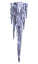 Icicles isolated Royalty Free Stock Photo