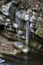 Icicles in Roaring Run Gorge - 2 Royalty Free Stock Photo