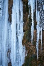 Frozen waterfall