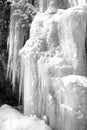 Icicles on rock at Low Tatras, Slovakia Royalty Free Stock Photo