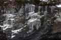 Icicles on the rocks at the Linn of Dee