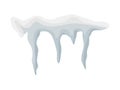 Icicles, snow cap, drift vector symbol icon design.