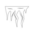 Icicles, snow cap icon. Element of Desister for mobile concept and web apps icon. Outline, thin line icon for website design and Royalty Free Stock Photo