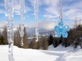 Icicles with Swarovski crystal star