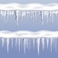 Icicles Tileable Borders Set