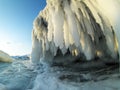 Icicles under the glacier - Arctic Royalty Free Stock Photo