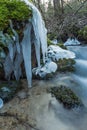 Icicles up the swift creek