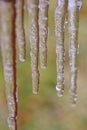 Icicles of Winter - Weather Background - Hanging Crystals from Nature