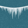 Icicles wire snow