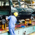 Ickup truck production line Royalty Free Stock Photo