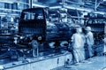 Ickup truck production line Royalty Free Stock Photo
