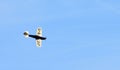 Vintage Miles Hawk Speed Six Aircraft in flight.