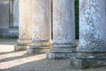 Ickworth colums on sunny summer or spring day Royalty Free Stock Photo