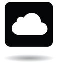 ICloud vector icon, button illustration Royalty Free Stock Photo