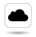 ICloud vector icon, button illustration Royalty Free Stock Photo
