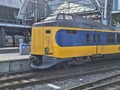 ICM koploper intercity train arrives at Amsterstam Central Station