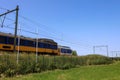ICM Koploper intercity train on dike at Moordrecht