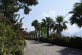 Icmeler Bay, aegean and Mediterranean sea. Turkish resort of Marmaris. summer vacation or weekend on sea coast Royalty Free Stock Photo