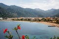 Icmeler Beach in Marmaris resort Royalty Free Stock Photo