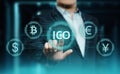 ICO Initial Coin Offering Business Internet Technology Concept Royalty Free Stock Photo