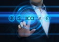 ICO Initial Coin Offering Business Internet Technology Concept Royalty Free Stock Photo