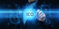 ICO Initial Coin Offering Business Internet Technology Concept