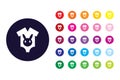 Baby clothes sign icon. Baby clothes color symbol. Royalty Free Stock Photo