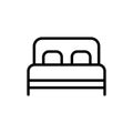 Mattress line icon. Vector illustration