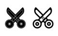 Scissor linear icon vector