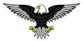 Bald eagle icon. Royalty Free Stock Photo