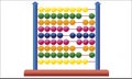 Icon abacus for mathematical calculations Royalty Free Stock Photo