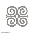 icon with Adinkra symbol Dwannimmen