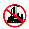 Icon against the pollution of the environment