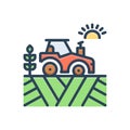 Color illustration icon for Agricultural, farm and agrarian Royalty Free Stock Photo