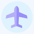 Icon Airplane mode. suitable for Mobile Apps symbol. flat style. simple design editable. design template vector. simple symbol Royalty Free Stock Photo