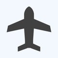 Icon Airplane mode. suitable for Mobile Apps symbol. glyph style. simple design editable. design template vector. simple symbol Royalty Free Stock Photo