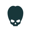 Icon of alien skull design element