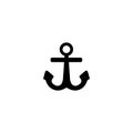 icon anchor . vector anchor black color. isolated baground white