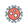 Color illustration icon for Antibody, immunology and defense