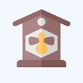 Icon Apiary. related to Agriculture symbol. flat style. simple design editable. simple illustration
