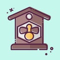 Icon Apiary. related to Agriculture symbol. MBE style. simple design editable. simple illustration