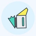 Icon Apiary Smoker. suitable for Bee Farm. Color Mate Style. simple design . design template . simple illustration