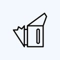 Icon Apiary Smoker. suitable for Bee Farm. Line Style. simple design . design template . simple illustration